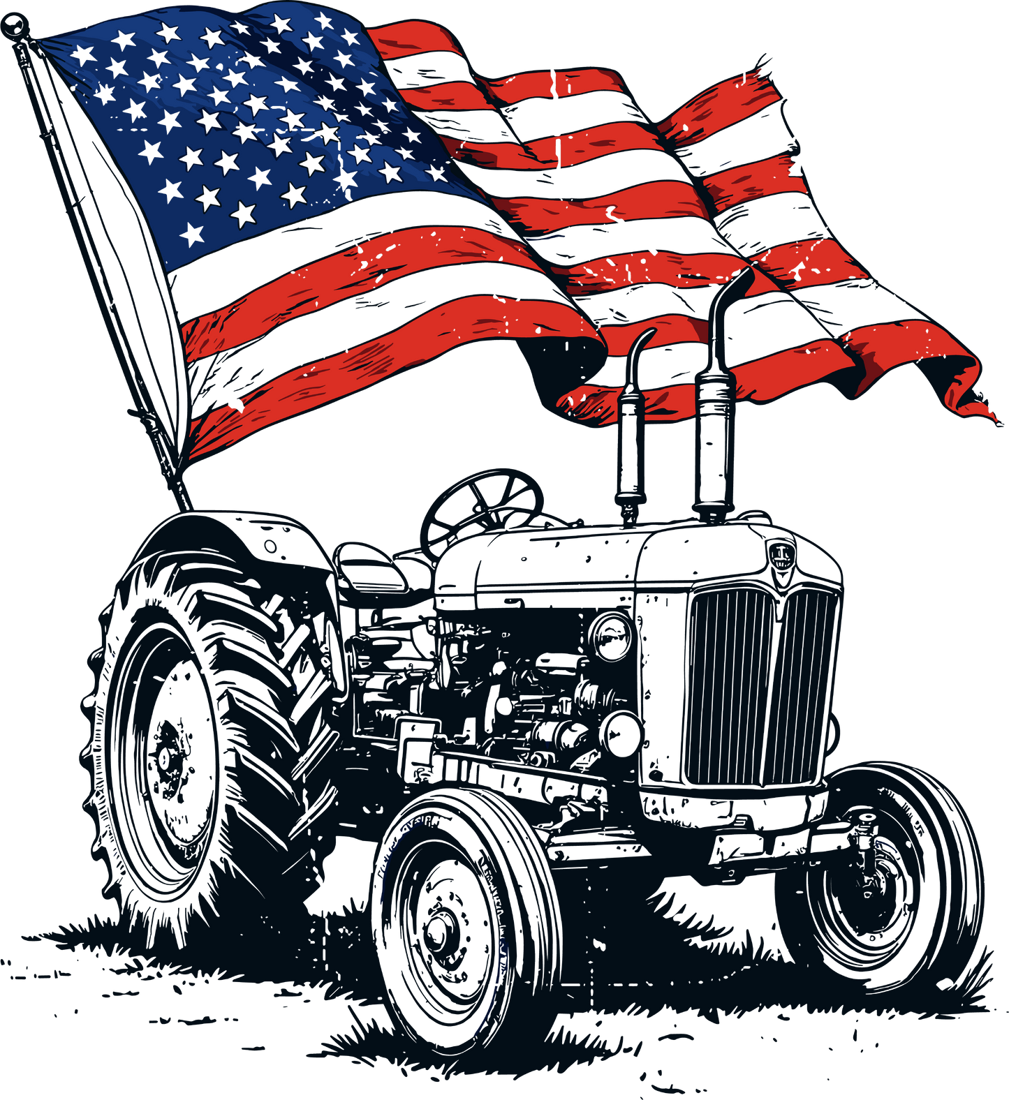 Patriotic Tractor