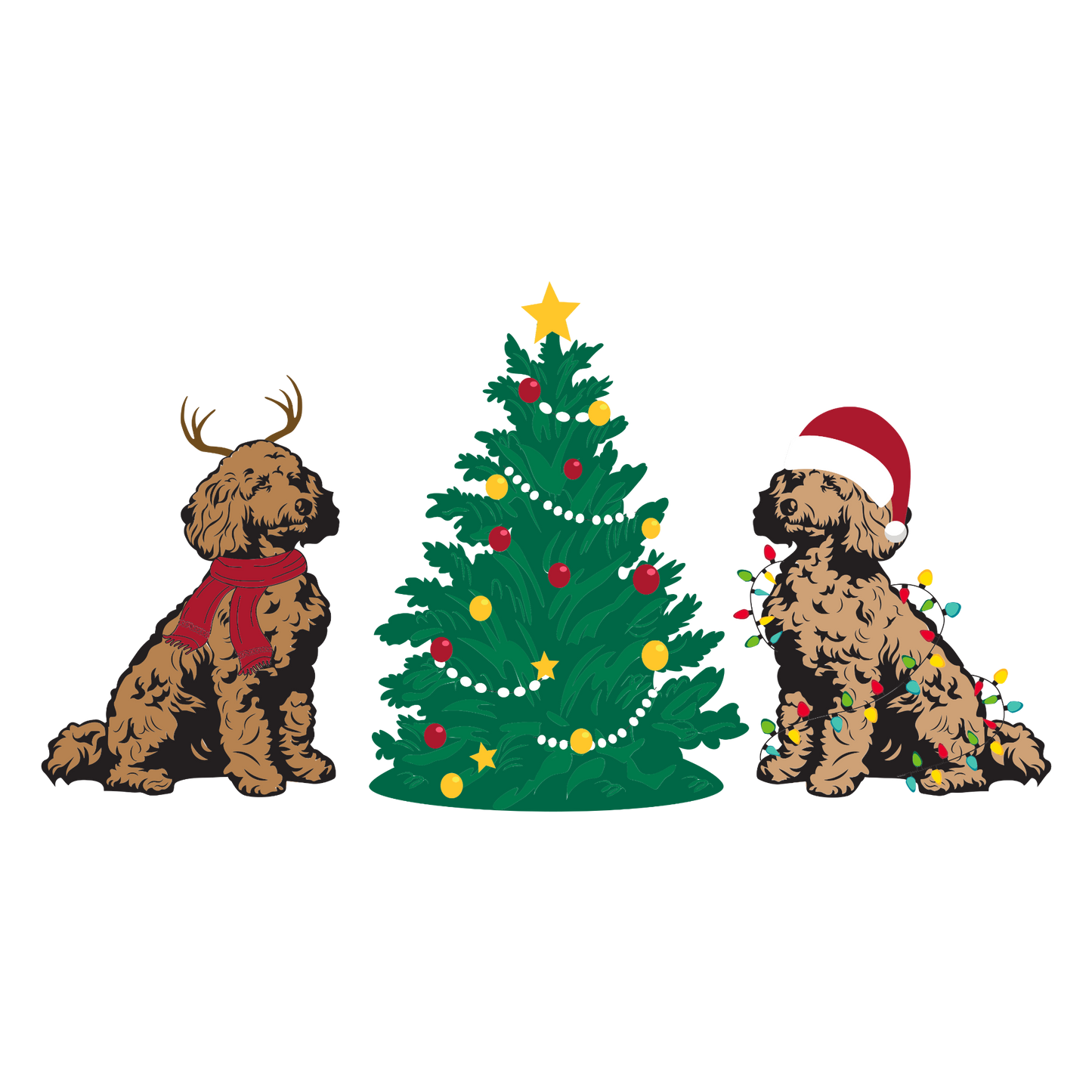 Christmas Golden-doodle