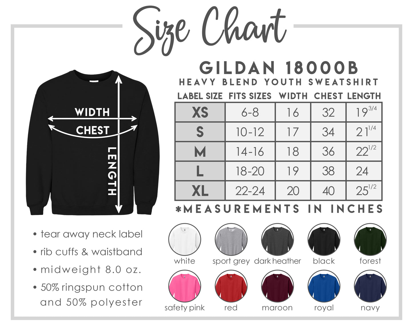Gildan Youth Crewneck