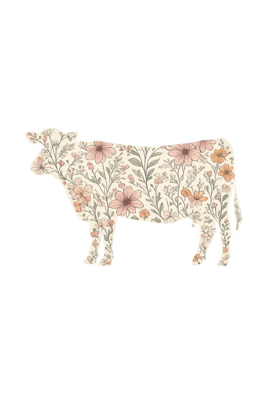 Floral Cow