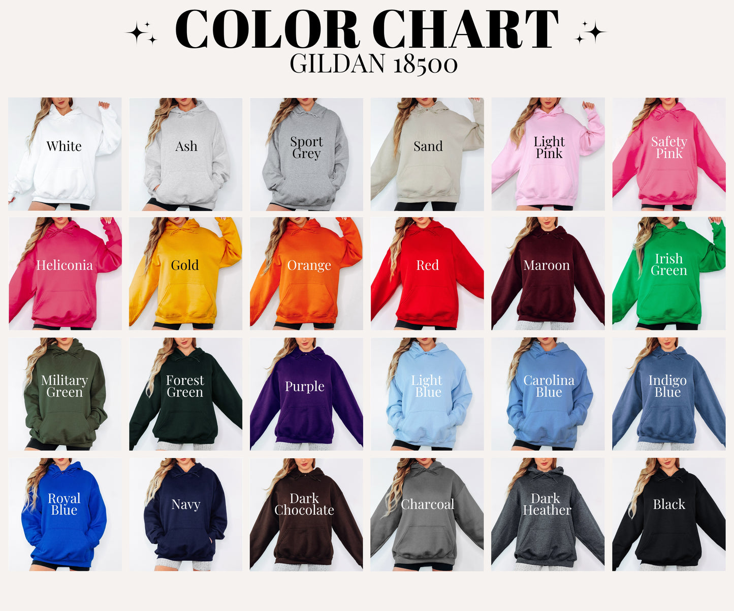 Gildan Adult Unisex 50/50 Sweatshirt (Hoodie)