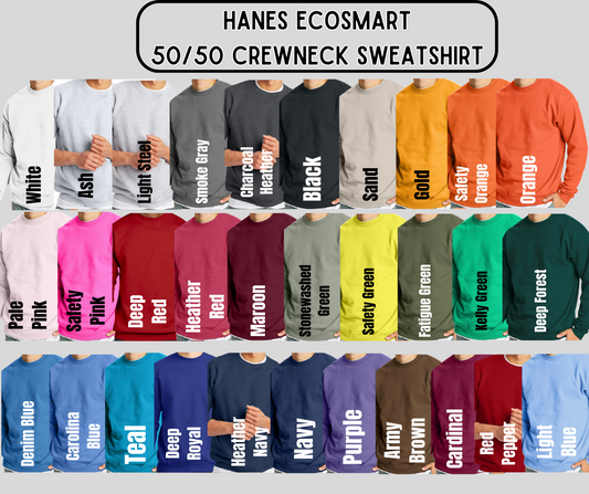 Hanes Adult EcoSmart 50/50 Crewneck