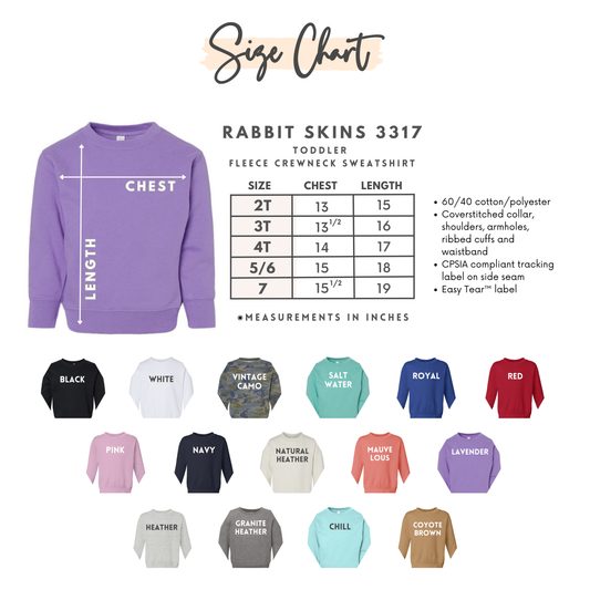 Rabbit Skins Toddler Crewneck