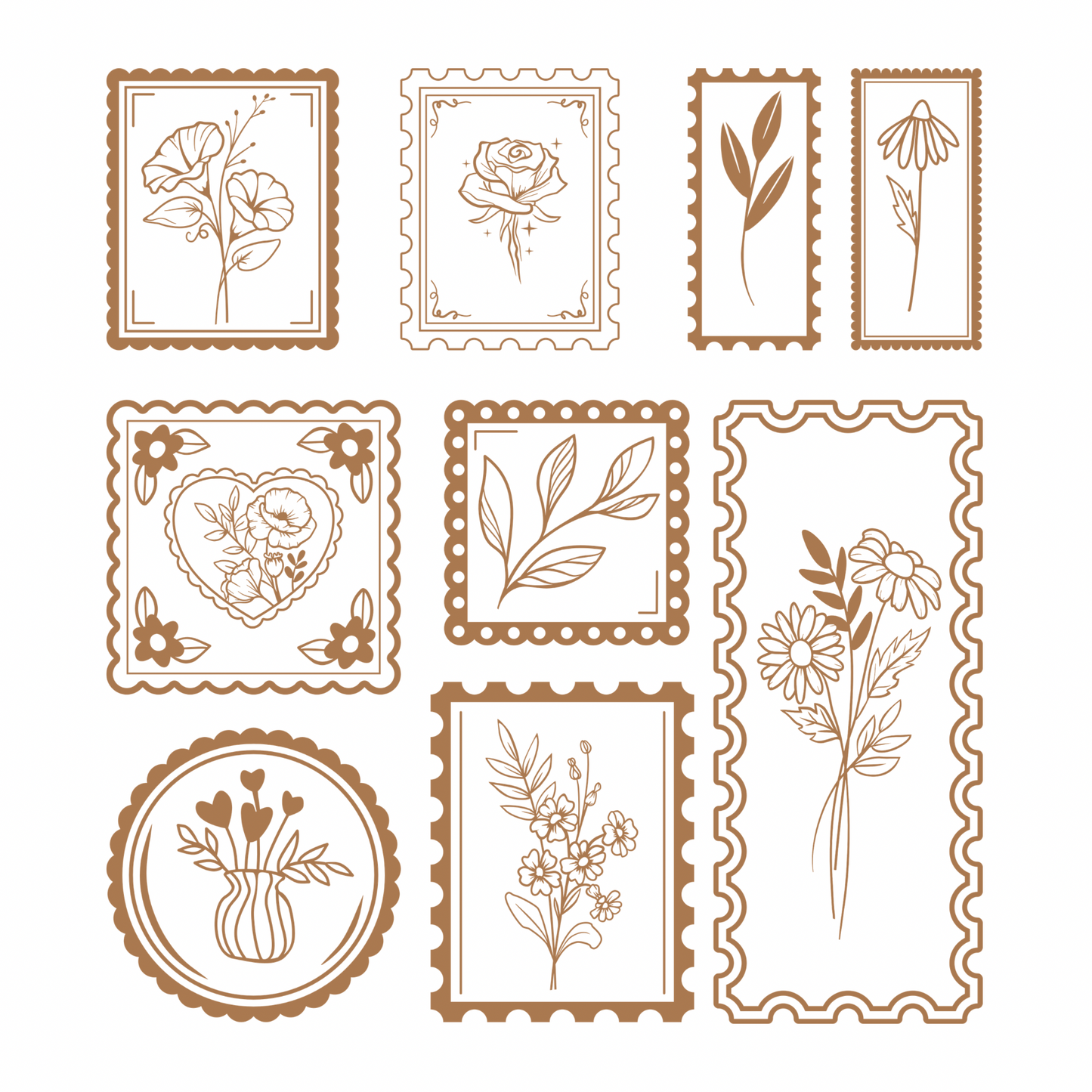 Flower Postage Stamps
