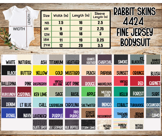 Rabbit Skins Infant Bodysuit