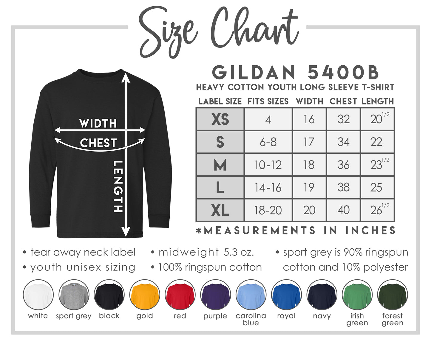 Gildan Youth Long-Sleeve